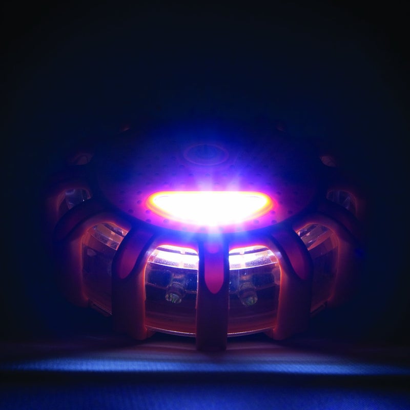 Wagan EL2639-3 FRED Flashing Roadside Emergency Disc LED Flare 9 Flash Modes for Roadside Security, Warning Flashing with Magnet and Hook for Vehicles and Boats - Image 4